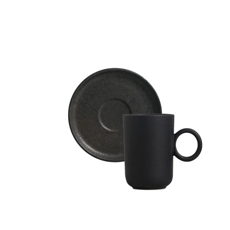 Conjunto com 12 Xícaras de Café com Pires Basic Rust 90ml