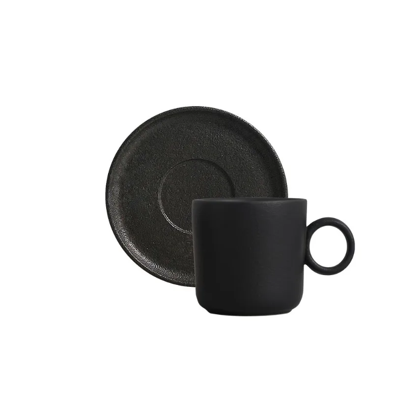 Conjunto com 12 Xícaras de Chá com Pires Basic Rust 150ml
