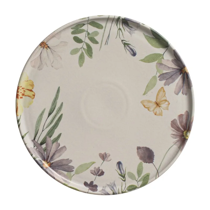 Conjunto com 12 Pratos Raso Basic Bloom Ø25cm