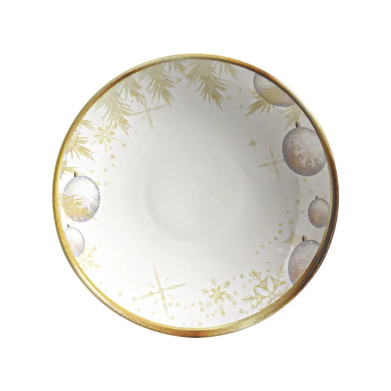 Conjunto com 6 Pratos Fundo Coup Stoneware Noite Dourada Ø20,3cm 600ml