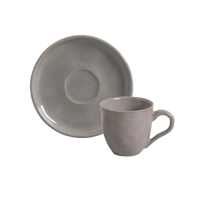 Conjunto com 6 Xícaras De Café com 6 Pires Bio Bruma 120ml