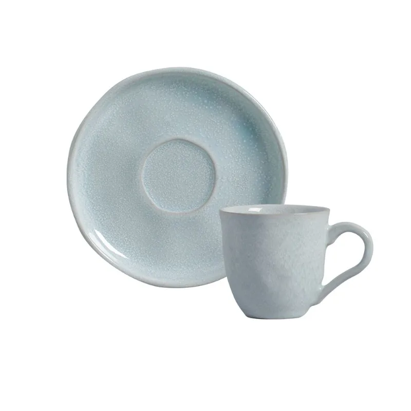 Conjunto com 6 Xícaras De Café com 6 Pires Bio Ceu 120ml