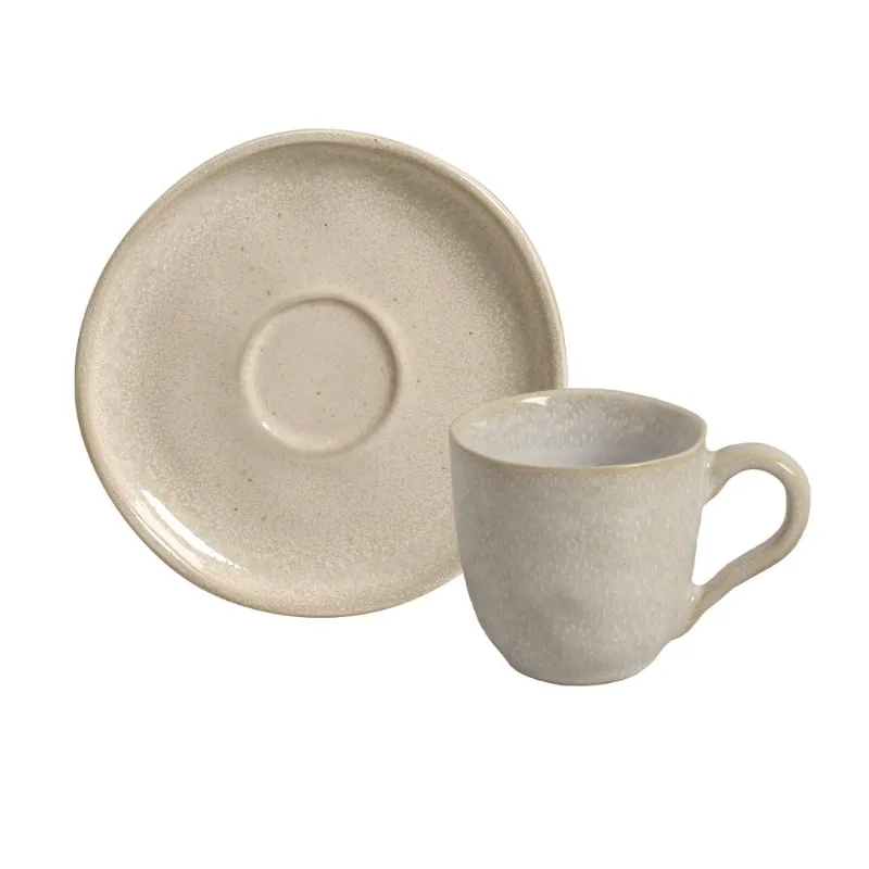 Conjunto com 6 Xícaras De Café com 6 Pires Bio Sol 120ml