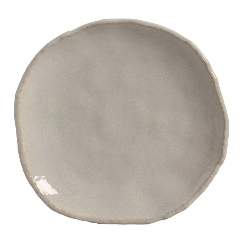 Conjunto com 4 Pratos Raso Orgânico Eco Arenito Ø27,5cm