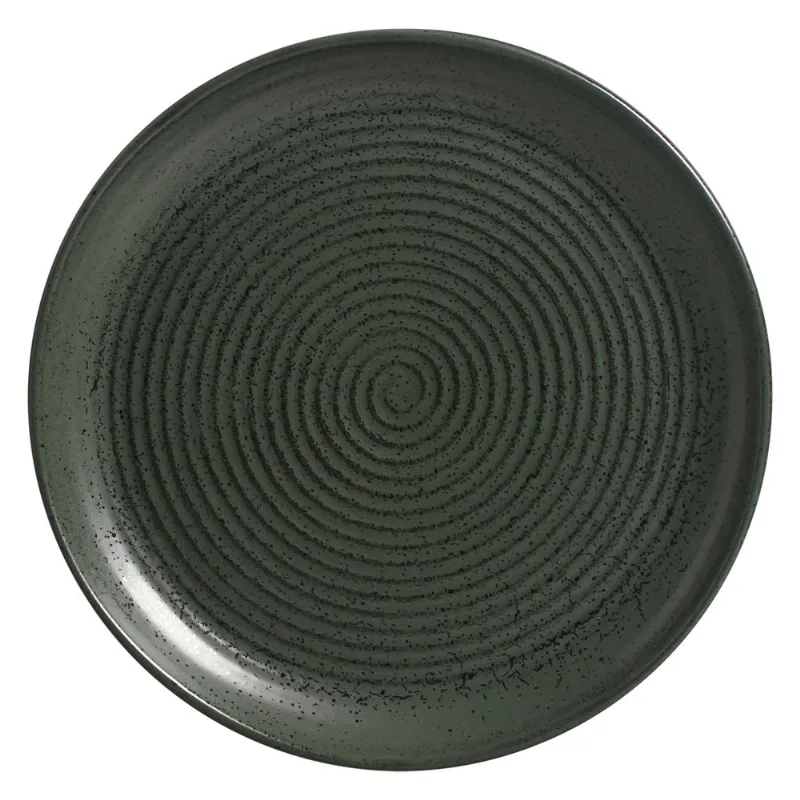 Conjunto com 4 Travessas Redondas Média Orgânico Stoneware Greenery Ø31cm