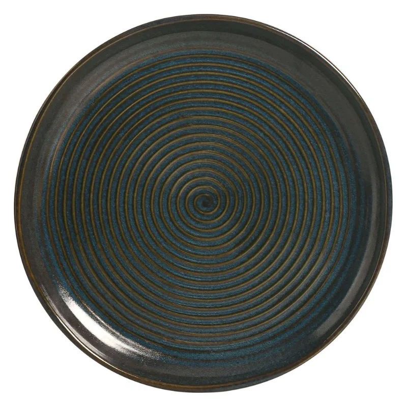 Conjunto com 4 Travessas Redondas Média Orgânico Stoneware Oceano Ø31cm