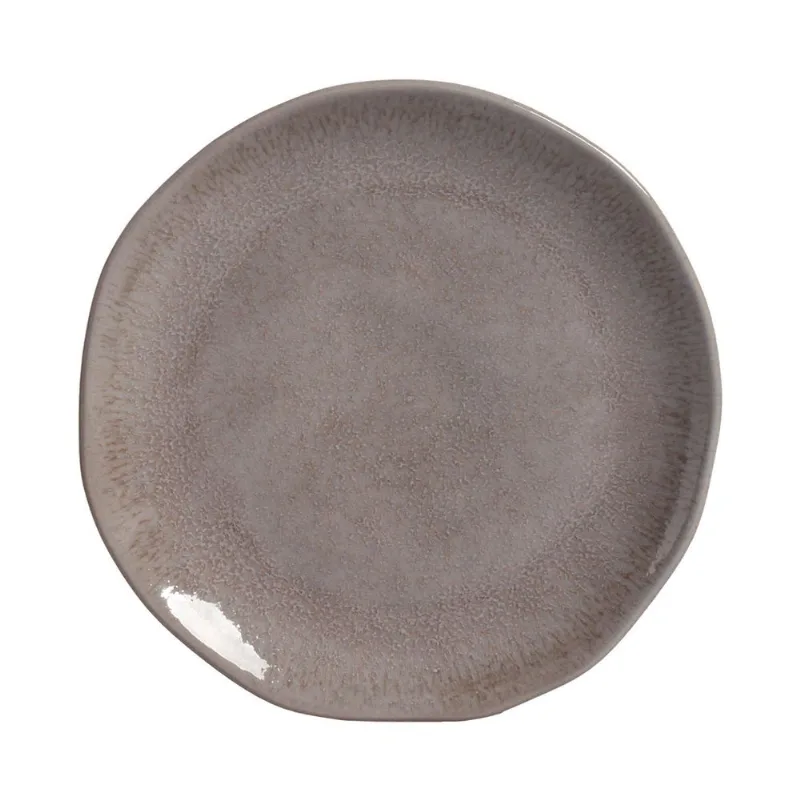 Conjunto com 6 Pratos de Sobremesa Orgânico Shimeji Ø19,5cm