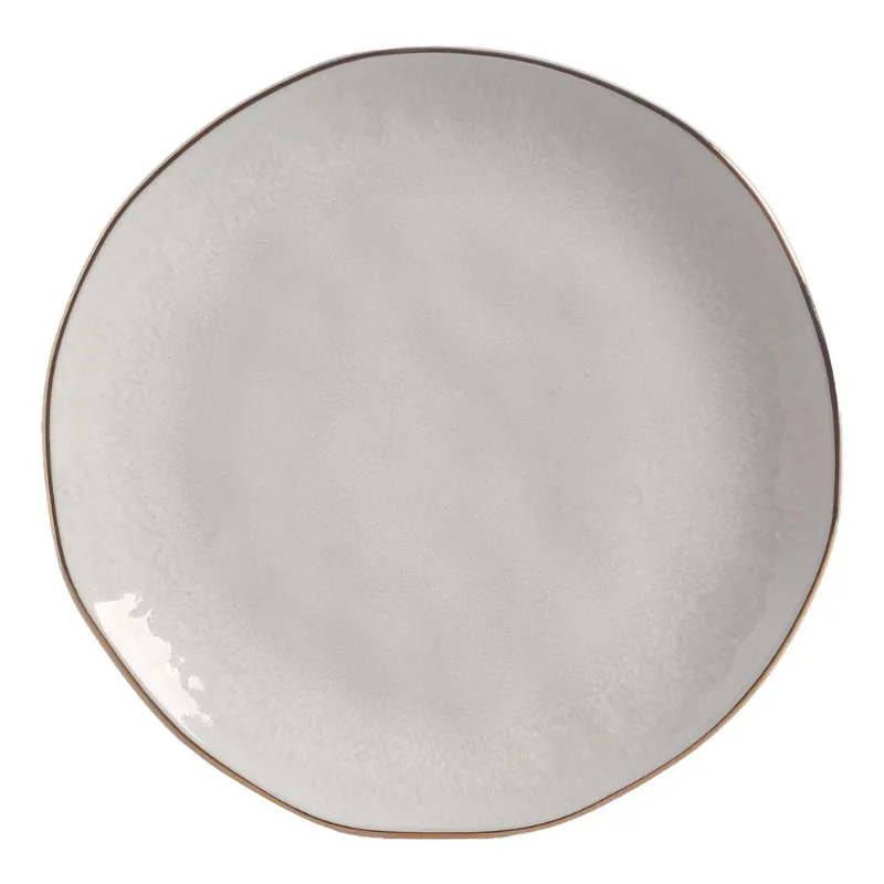 Conjunto com 6 Pratos Raso Orgânico Lua Gold Ø26,5cm