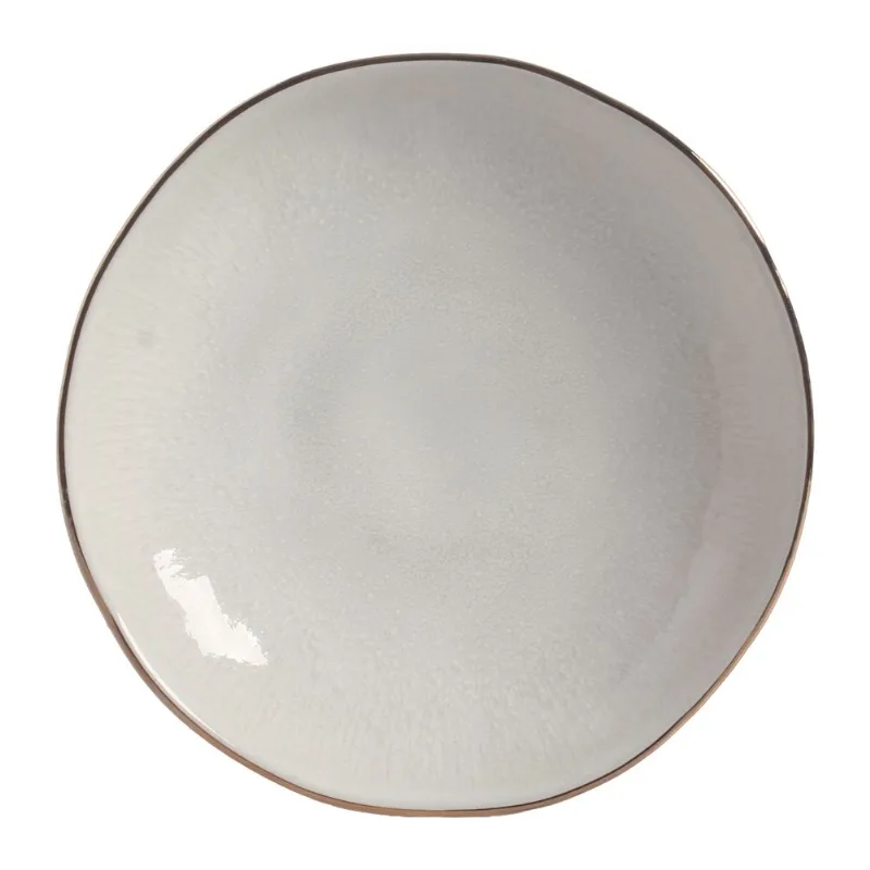 Conjunto com 6 Pratos Fundo Orgânico Lua Gold Ø21,2cm 600ml