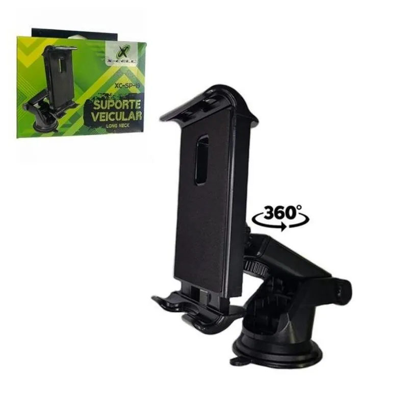 Suporte Veicular de Smartphone Haste Longa com Ventosa Xcell