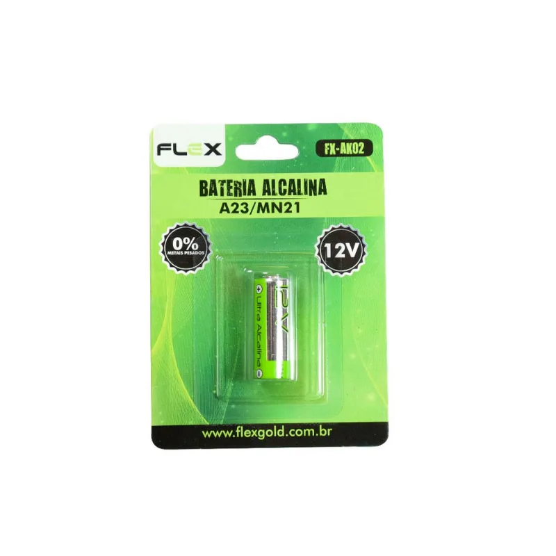Bateria Alcalina FX-AK02 A23 MN21 12V Flex