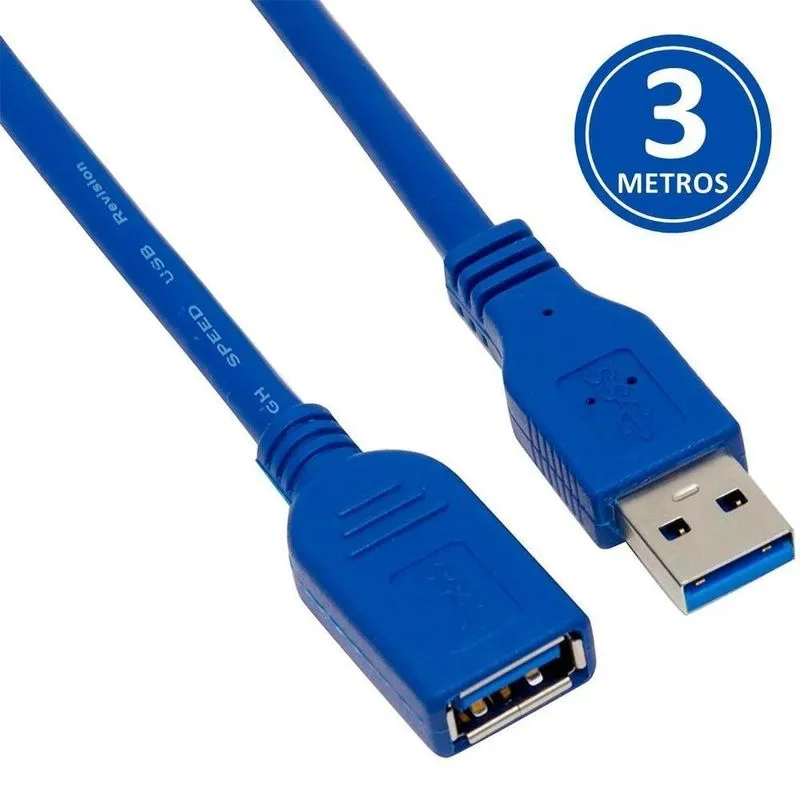 Cabo Usb 3m Extensor Am X Af 3.0