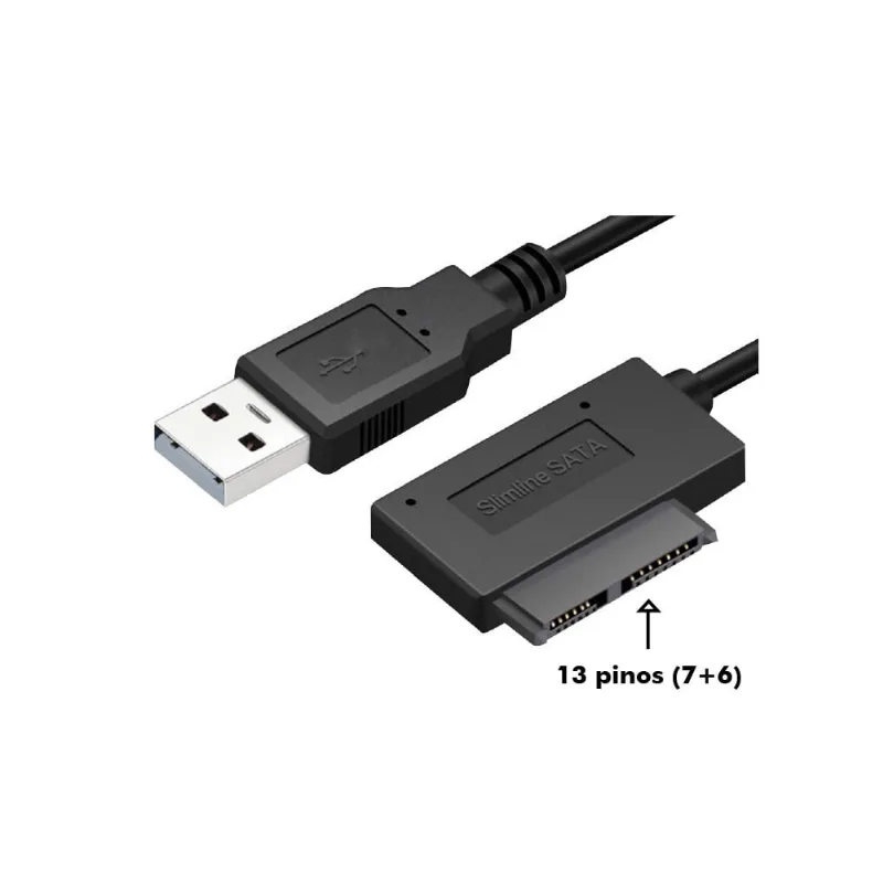 Cabo Adaptador Mini Sata P/Usb Gravador Cd Dvd Note