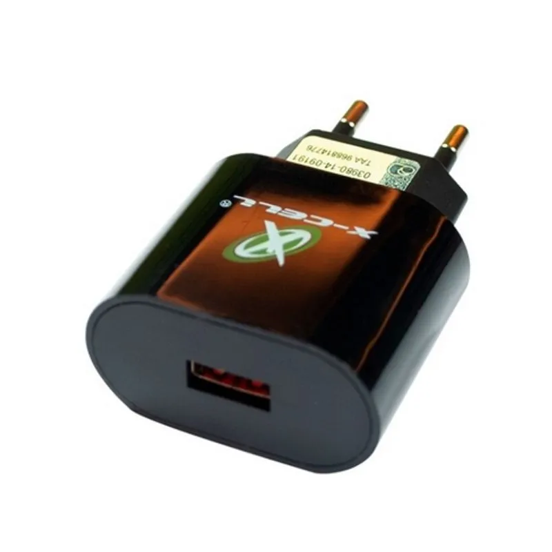 Carregador De Celular Parede Com 1 Porta Usb 30w Turbo Bivolt Preto - X-Cell