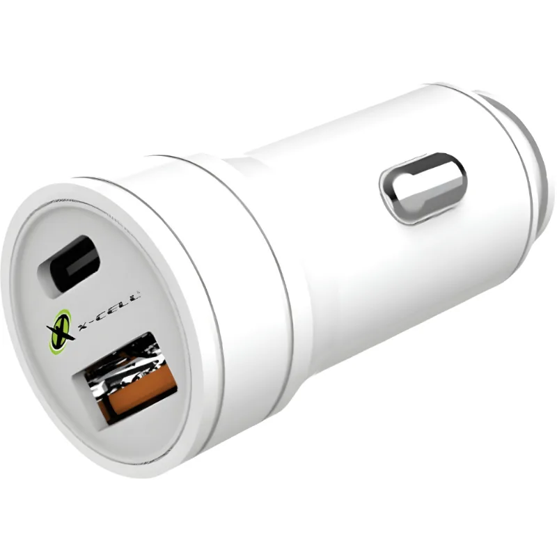 Carregador Veicular Turbo PD 60W USB-A e USB-C