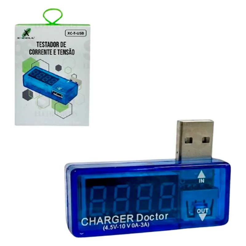 Testador De Corrente E Tensão Xc-t-usb X-cell