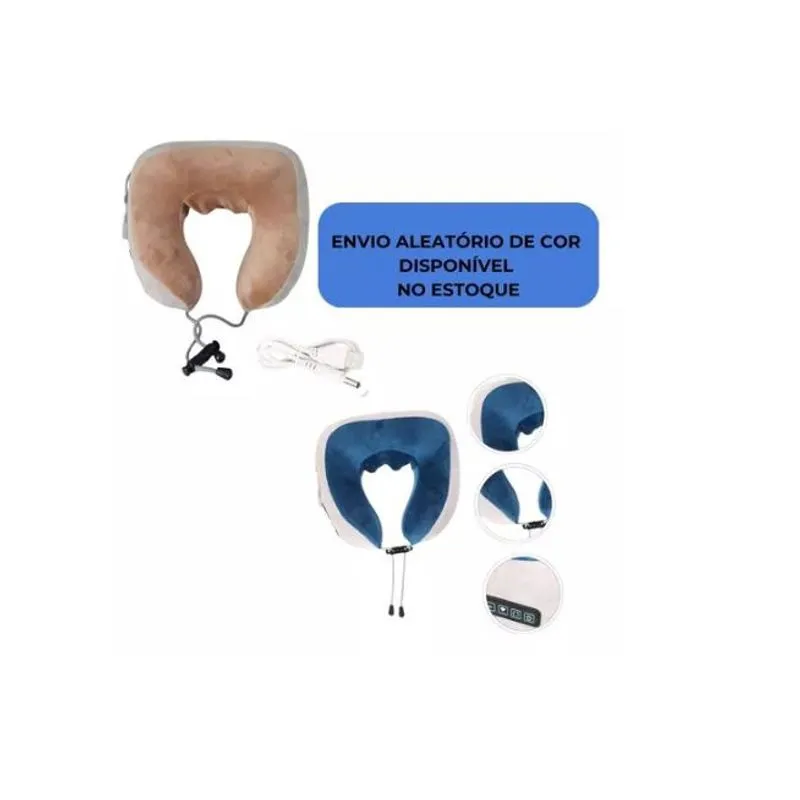 Massageador Travesseiro Recarreval Marrom - flex