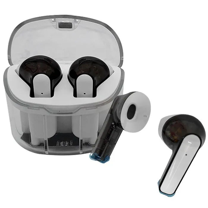 Fone Bluetooth Transparente 5.3 X-Cell, Branco -XC-BTH-57 - Primex - Distribuição de Produtos de Tecnologia para Empresas