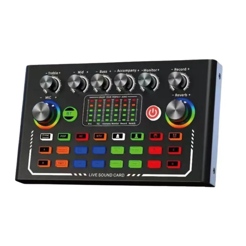 Mesa De Som Profissional Live Usb C Bluetooth Efeitos