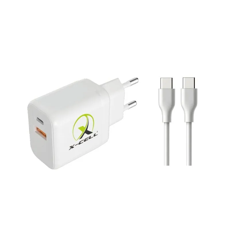 Carregador Turbo 40w (Pd /Usb)+ Cabo Type-C - X-Cell