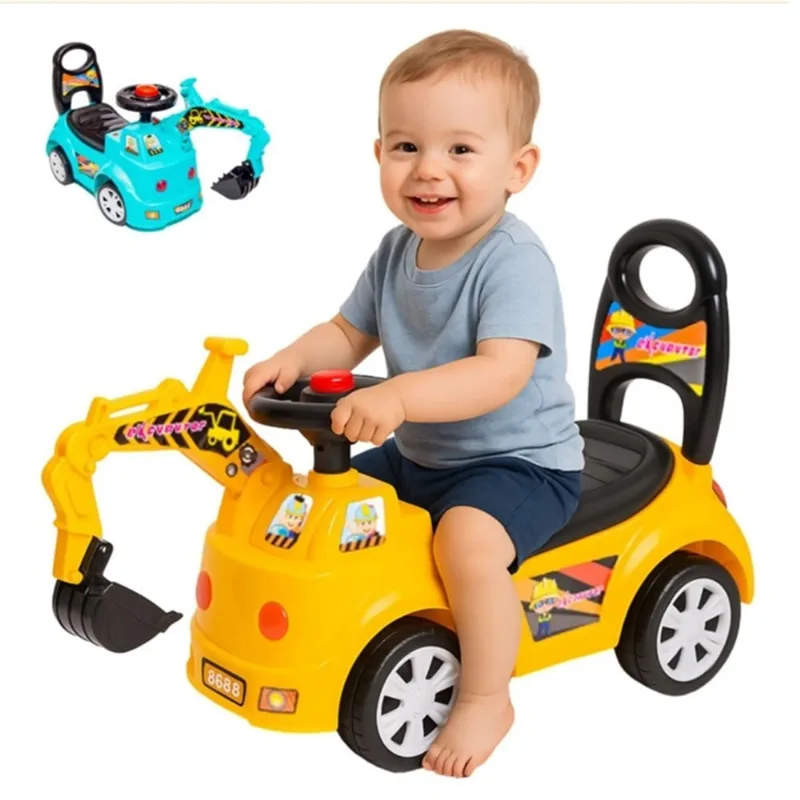 TRATOR INFANTIL ANDADOR COM GARRA E BUZINA - XCELL