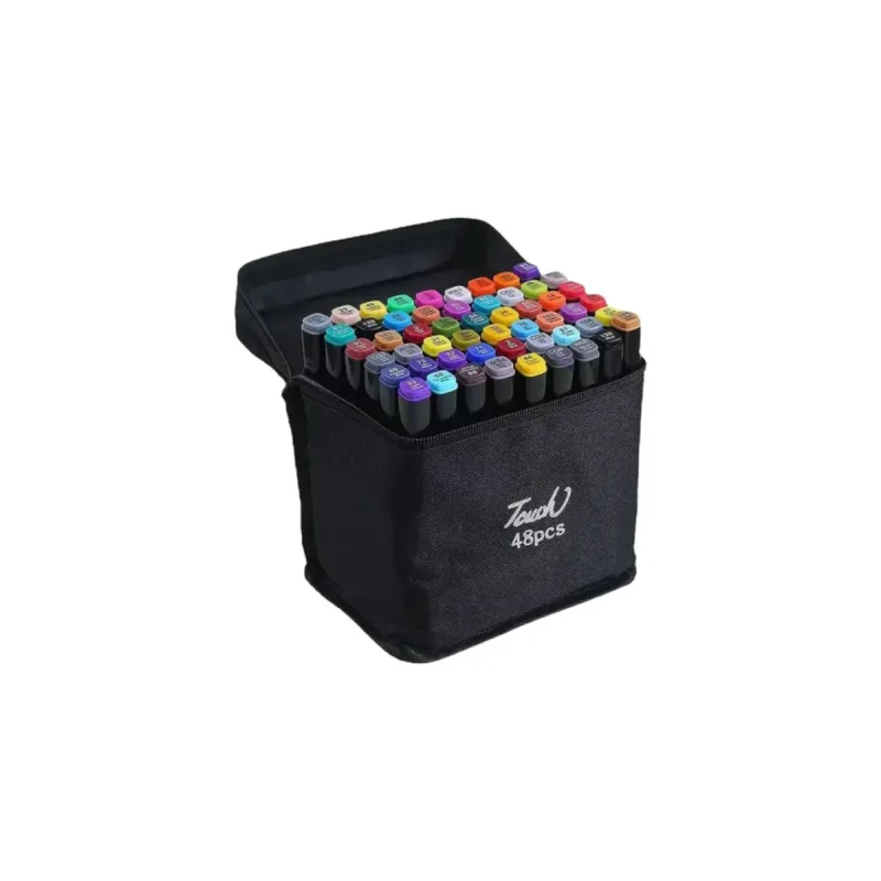 Caneta Touch Ponta Dupla com 48 Cores