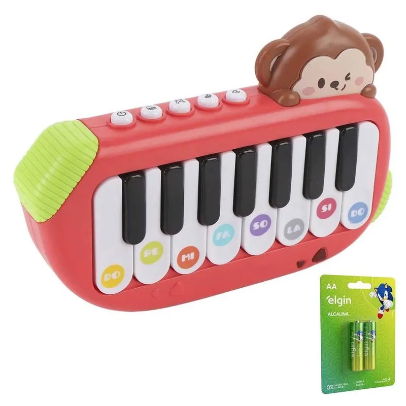 Mini Piano Musical Brinquedo Com Jogo Interativo Criança