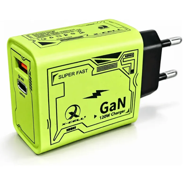 Carregador Turbo GaN XC-UR106 com Cabo Type-C - X-Cell UNICA
