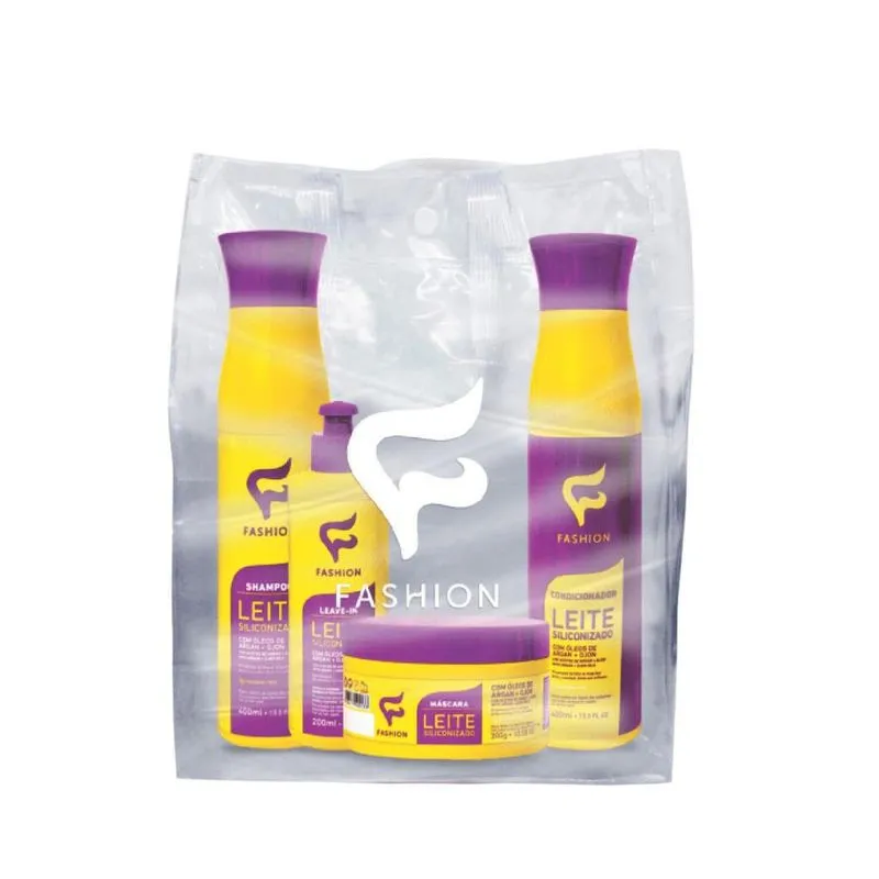 Kit Leite Siliconizado 4 Peças Fashion