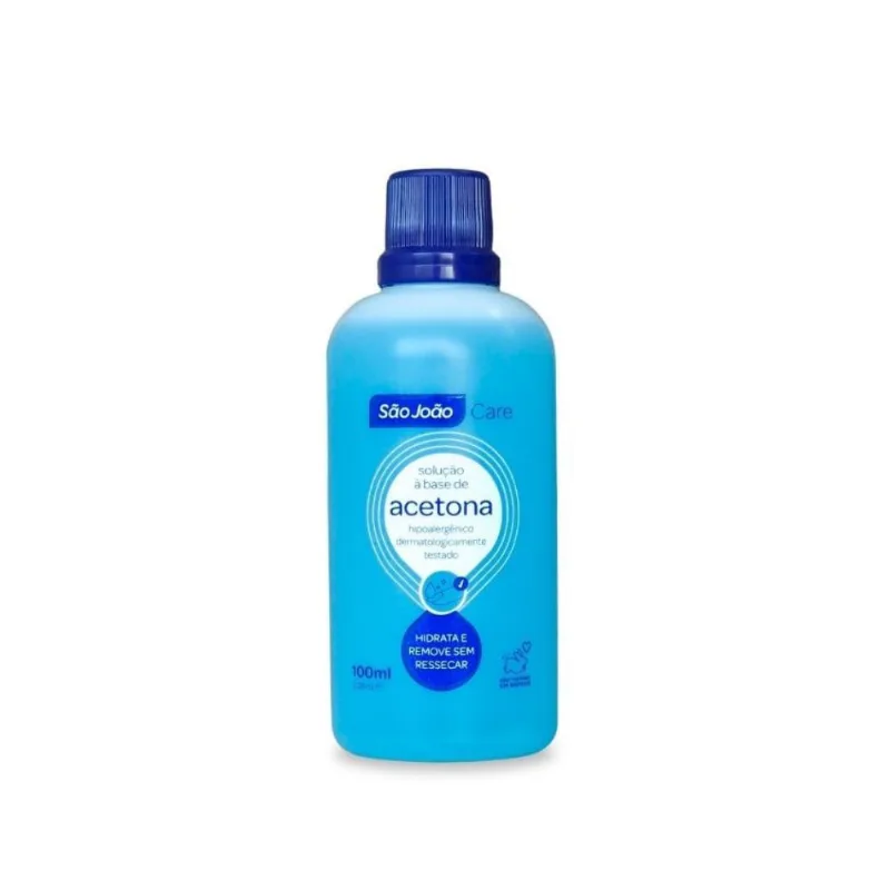 Removedor De Esmalte São João Care 100ml REMOVEDOR A BASE DE ACETONA SAO JOAO CAR