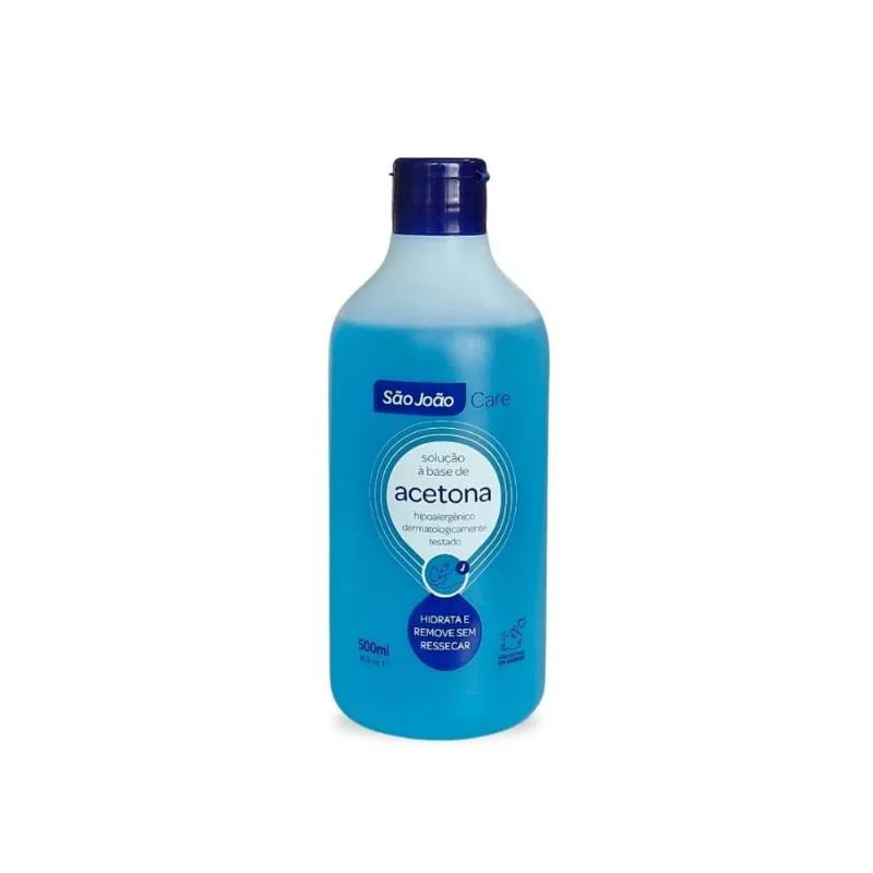 Removedor De Esmalte São João Care 500ml REMOVEDOR A BASE DE ACETONA SAO JOAO CAR