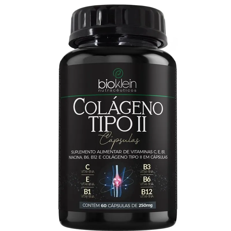 Cápsula rejuvenescedora de colágeno Tipo 2 + Vitamina 60Caps