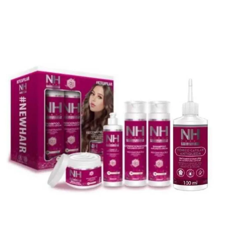 Kit New Hair Completo 4 Itens +ampola Vitaminada-capilar