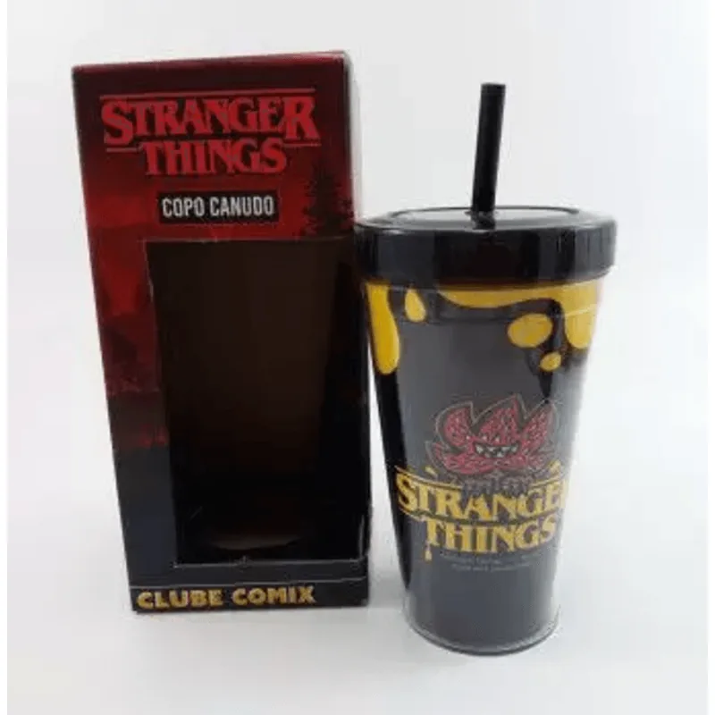 Copo Com Canudo Stranger Things Friends Dont Lie Urban 19416