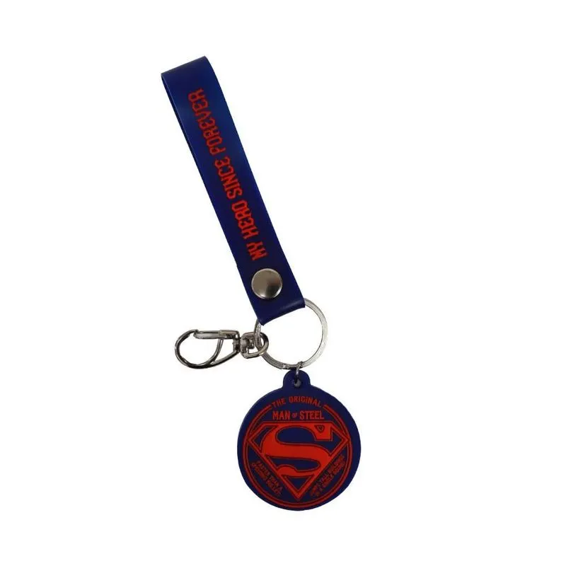 Chaveiro Emborrachado Super Man Logo