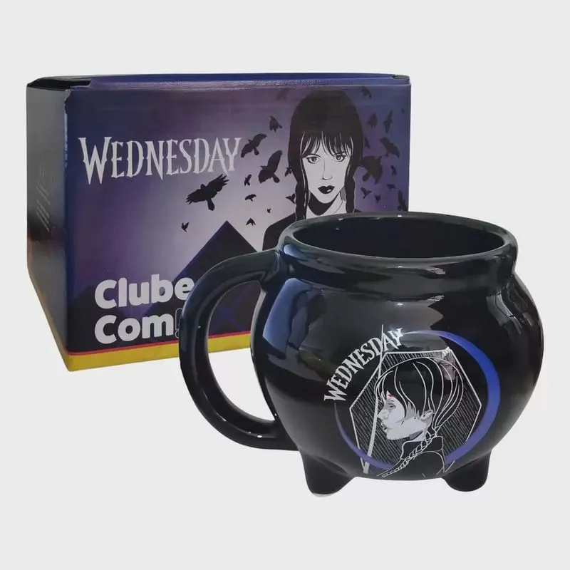 Caneca 3D Caldeirão Wandinha 450ml
