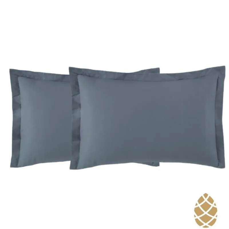 Kit 2 Fronhas Toque Acetinado 50X70 Altenburg Azul Dimensão