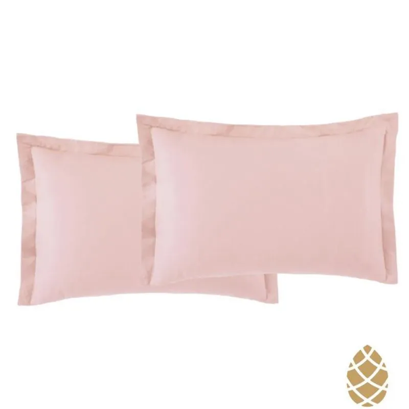 Kit 2 Fronhas Toque Acetinado 50X70 Altenburg Rosa Lunar