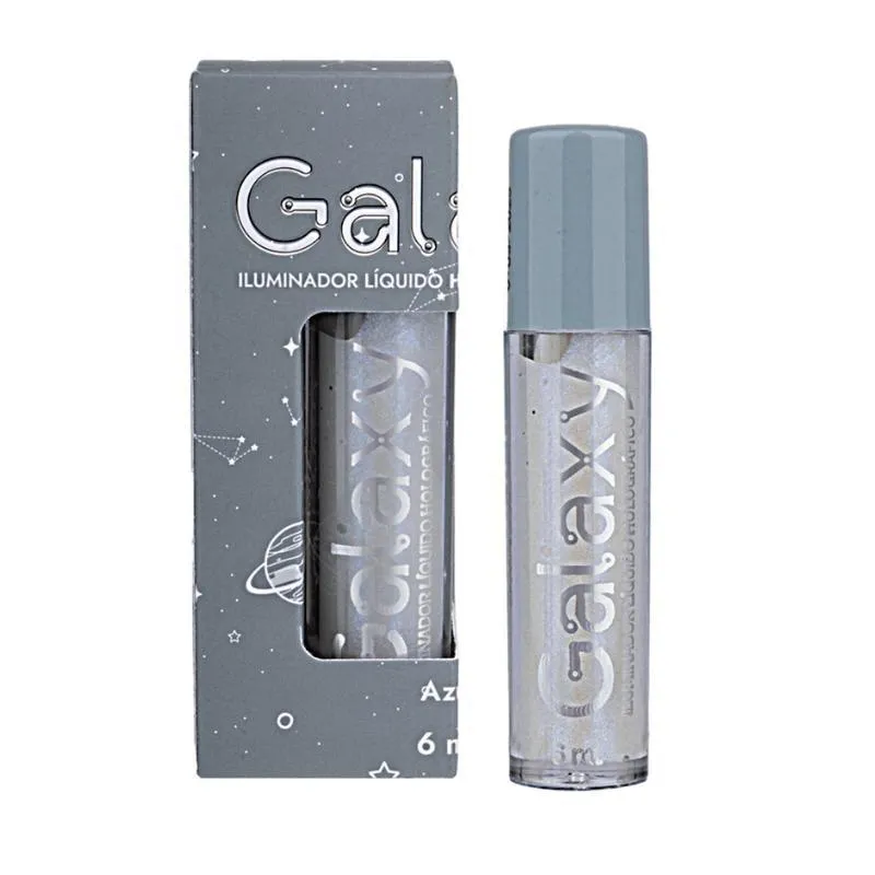 Iluminador Líquido Galaxy Holográfico 6ml Azul - Miss Rose