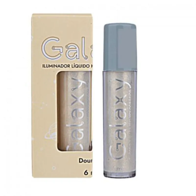Iluminador Líquido Galaxy Holográfico 6ml Dourado Miss Rose