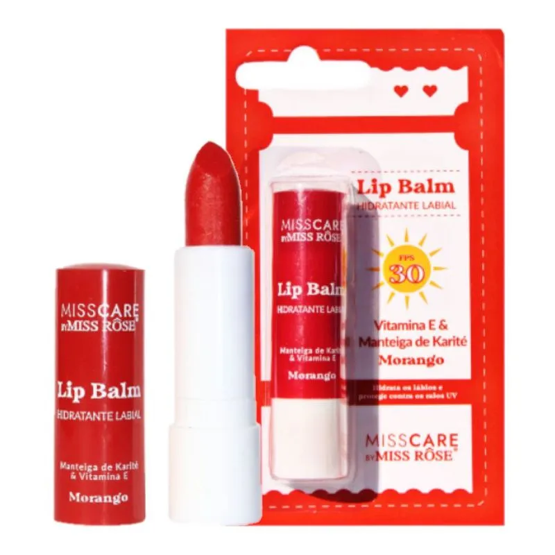 Lip Balm Morango - Mr038 - Miss Rose