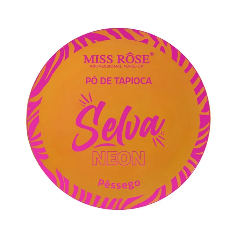 Pó Solto De Tapioca Miss Rôse Selva Neon Pêssego