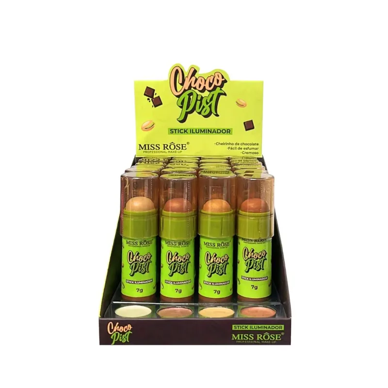 Iluminador Stick Chocopist C/24 Unid - Miss Rose (MR122)
