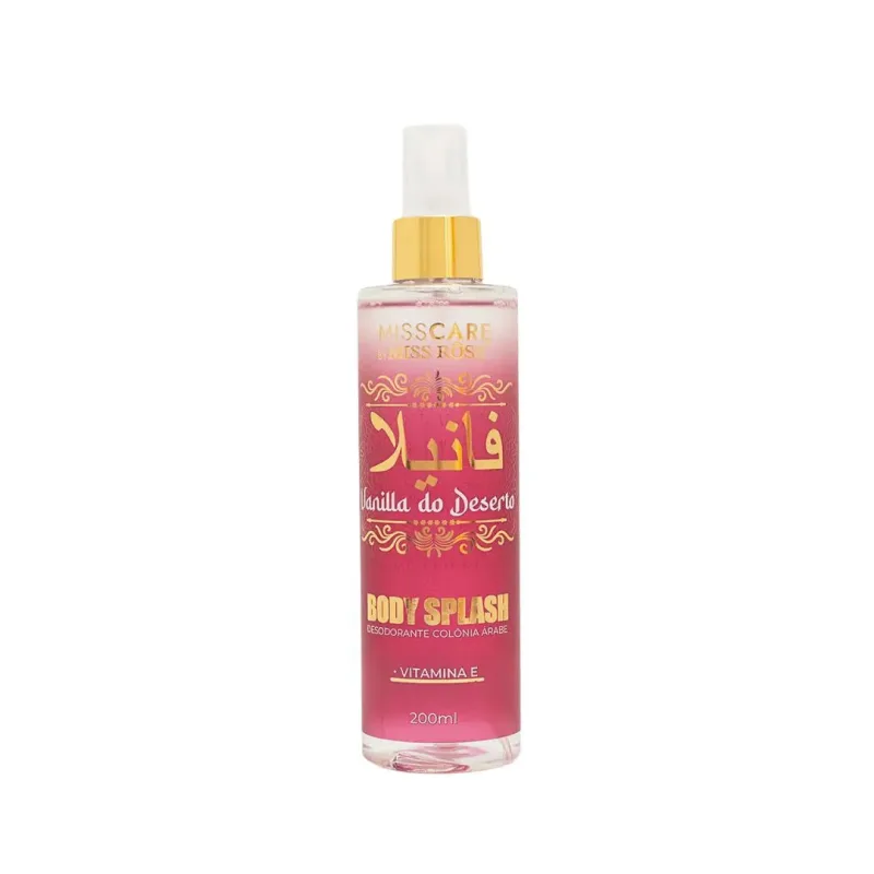 Body Splash Vanilla do Deserto 200ml - Miss Rose (MR103E)