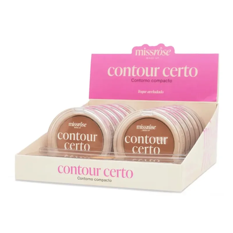 Box c/ 12 Contorno Facial Contour Certo Miss Rôse Cor 01
