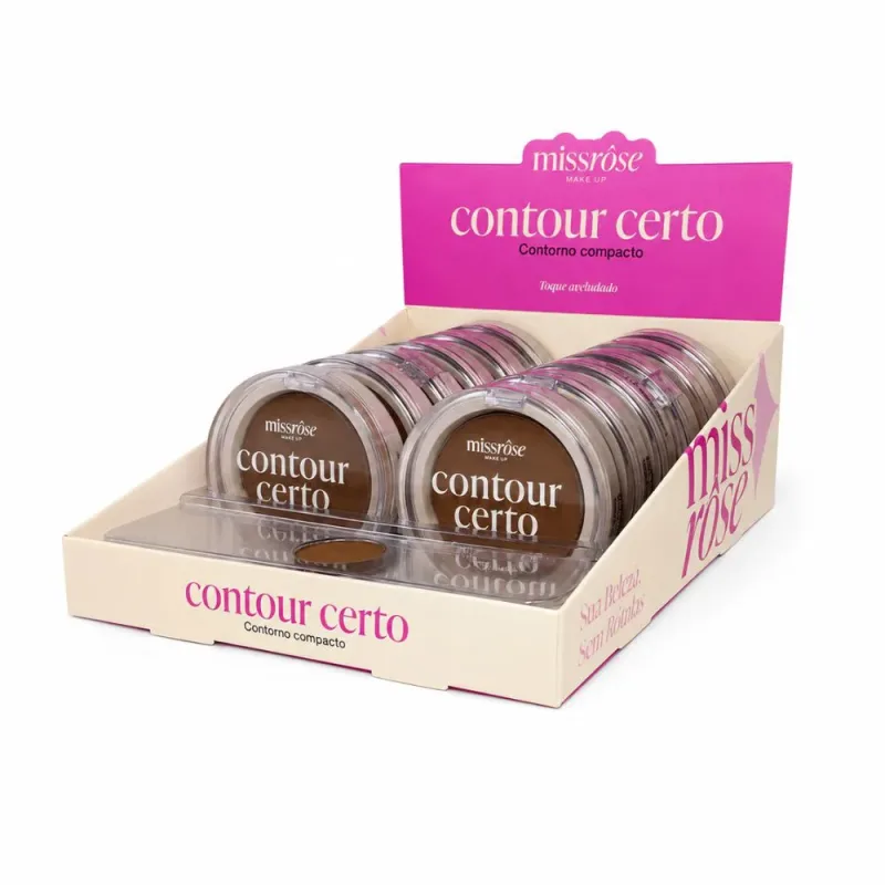 Box c/ 12 Contorno Facial Contour Certo Miss Rôse Cor 03