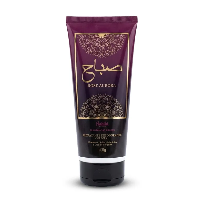 Hidratante Desodorante Corporal Rosa Aurora - Habibi 200g - lojaparaisodarepublica