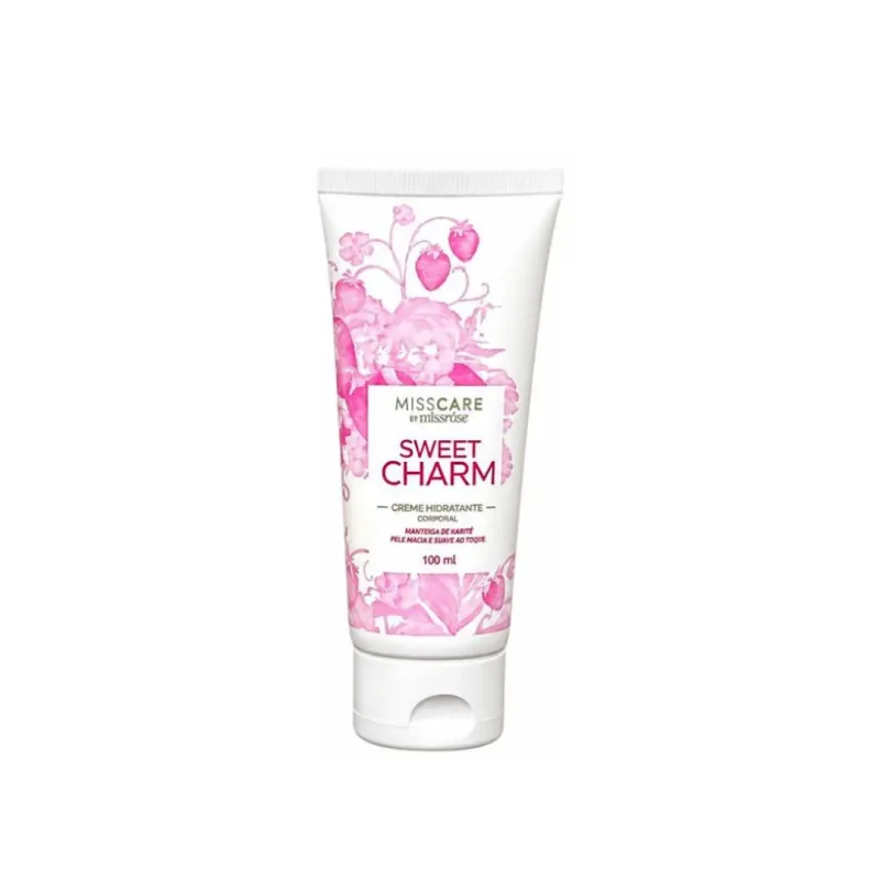 Creme Hidratante Corporal Sweet Charm Miss Care 100ml - Miss Rose (MR161A)