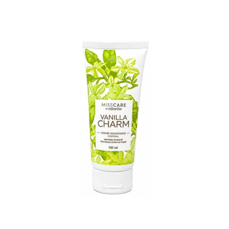 Creme Hidratante Corporal Vanilla Charm Miss Care 100ml - Miss Rose (MR161D)