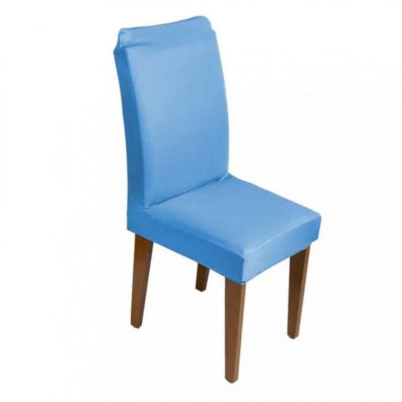 Capa Cadeira Guilherme Confecções Kit 4 Peças Azul Turquesa